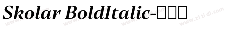 Skolar BoldItalic字体转换